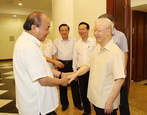 Tổng bí thư Nguyễn Phú Trọng chủ trì họp Bộ Chính trị, Ban Bí thư - Ảnh 2. Tổng bí thư Nguyễn Phú Trọng chủ trì họp Bộ Chính trị, Ban Bí thư - Ảnh 2.