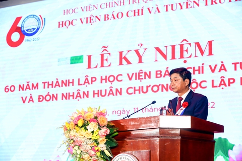 Học viện Báo chí và Tuyên truyền nhận Huân chương Độc lập hạng ba nhân dịp 60 năm thành lập - Ảnh 4. Học viện Báo chí và Tuyên truyền nhận Huân chương Độc lập hạng ba nhân dịp 60 năm thành lập - Ảnh 4.
