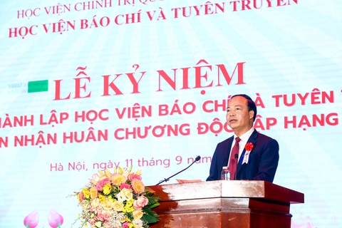 Học viện Báo chí và Tuyên truyền nhận Huân chương Độc lập hạng ba nhân dịp 60 năm thành lập - Ảnh 2. Học viện Báo chí và Tuyên truyền nhận Huân chương Độc lập hạng ba nhân dịp 60 năm thành lập - Ảnh 2.