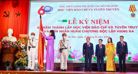 Học viện Báo chí và Tuyên truyền nhận Huân chương Độc lập hạng ba nhân dịp 60 năm thành lập - Ảnh 1. Học viện Báo chí và Tuyên truyền nhận Huân chương Độc lập hạng ba nhân dịp 60 năm thành lập - Ảnh 1.