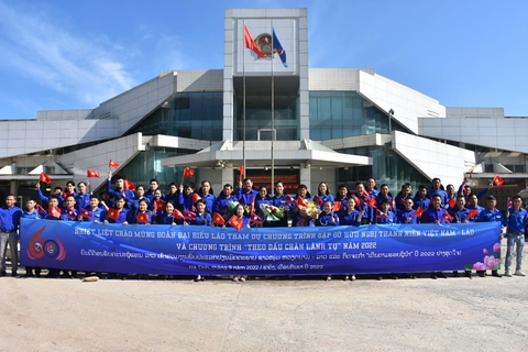 Hơn 100 thanh niên Lào sang Việt Nam dự Gặp gỡ hữu nghị thanh niên 2 nước Việt - Lào - Ảnh 2. Hơn 100 thanh niên Lào sang Việt Nam dự Gặp gỡ hữu nghị thanh niên 2 nước Việt - Lào - Ảnh 2.