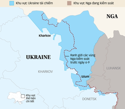 Cục diện chiến trường sẽ ra sao sau khi Ukraine tái chiếm Kharkov? - Ảnh 1. Cục diện chiến trường sẽ ra sao sau khi Ukraine tái chiếm Kharkov? - Ảnh 1.