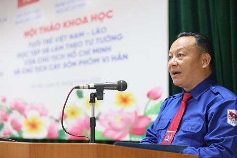Tuổi trẻ Việt - Lào học tập, làm theo tư tưởng Chủ tịch Hồ Chí Minh và Chủ tịch Kaysone Phomvihane - Ảnh 2. Tuổi trẻ Việt - Lào học tập, làm theo tư tưởng Chủ tịch Hồ Chí Minh và Chủ tịch Kaysone Phomvihane - Ảnh 2.