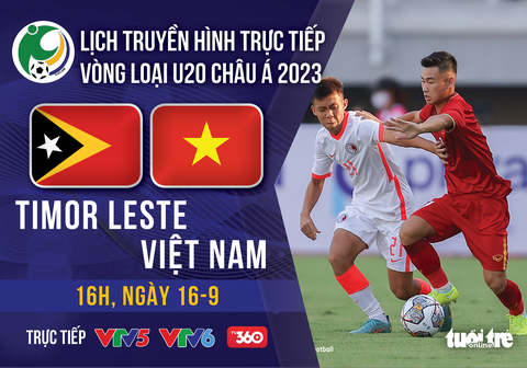 Lịch trực tiếp U20 Việt Nam - Timor Leste ở vòng loại Giải U20 châu Á 2023 - Ảnh 1. Lịch trực tiếp U20 Việt Nam - Timor Leste ở vòng loại Giải U20 châu Á 2023 - Ảnh 1.