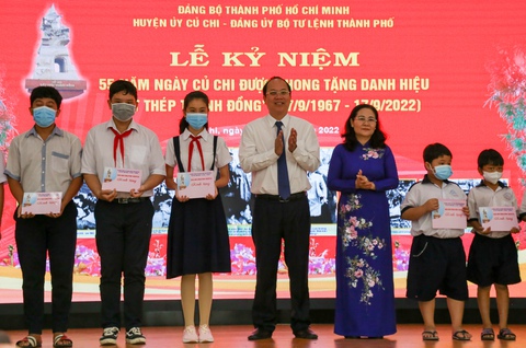 Kỷ niệm 55 năm Củ Chi - Đất thép thành đồng: Phát huy sức mạnh nội sinh, kiến thiết quê hương - Ảnh 6. Kỷ niệm 55 năm Củ Chi - Đất thép thành đồng: Phát huy sức mạnh nội sinh, kiến thiết quê hương - Ảnh 6.