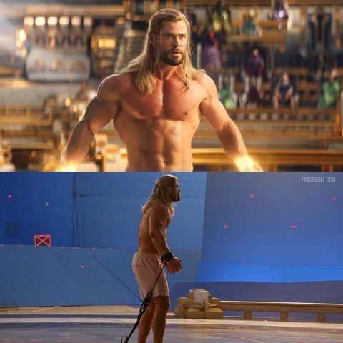 Ngã ngửa với sự thật cảnh Chris Hemsworth khỏa thân trong Thor: Love and Thunder - Ảnh 2. Ngã ngửa với sự thật cảnh Chris Hemsworth khỏa thân trong Thor: Love and Thunder - Ảnh 2.