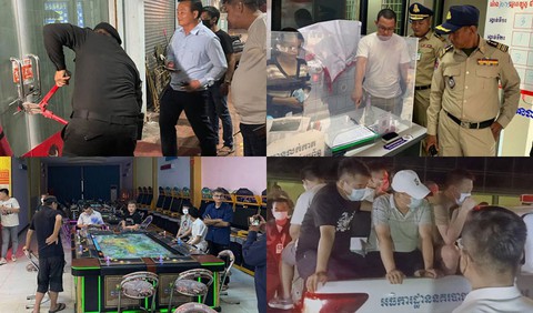 Campuchia truy quét các tụ điểm cờ bạc ở Phnom Penh, bắt 52 người - Ảnh 1. Campuchia truy quét các tụ điểm cờ bạc ở Phnom Penh, bắt 52 người - Ảnh 1.