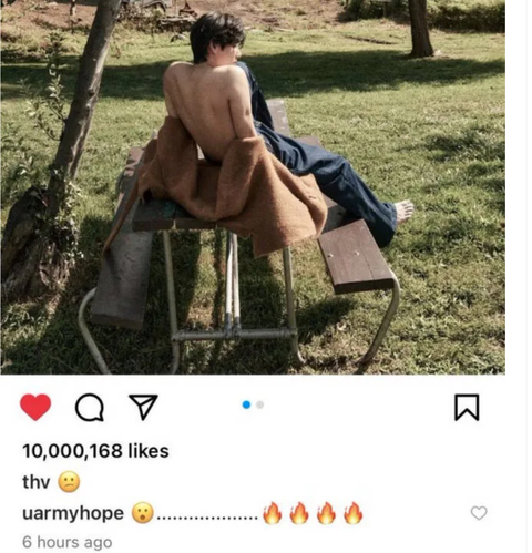 V (BTS) trở thành nam idol K-pop đầu tiên vượt 51 triệu người theo dõi trên Instagram - Ảnh 3. V (BTS) trở thành nam idol K-pop đầu tiên vượt 51 triệu người theo dõi trên Instagram - Ảnh 3.