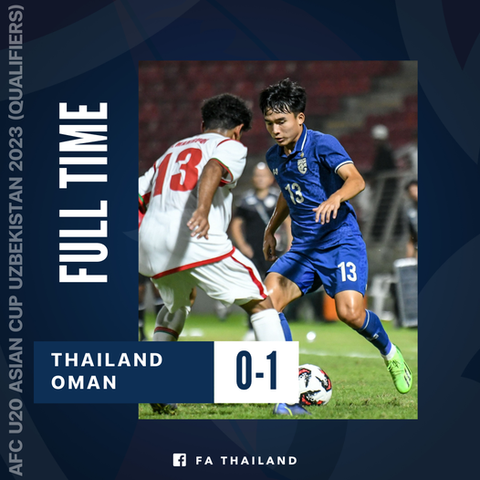 Thua Oman, số phận của U20 Thái Lan treo lơ lửng - Ảnh 1. Thua Oman, số phận của U20 Thái Lan treo lơ lửng - Ảnh 1.
