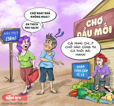 Nhà gần chợ đầu mối vẫn đi lên siêu thị mua rau... chợ đầu mối giá gấp năm, bảy lần - Ảnh 1. Nhà gần chợ đầu mối vẫn đi lên siêu thị mua rau... chợ đầu mối giá gấp năm, bảy lần - Ảnh 1.