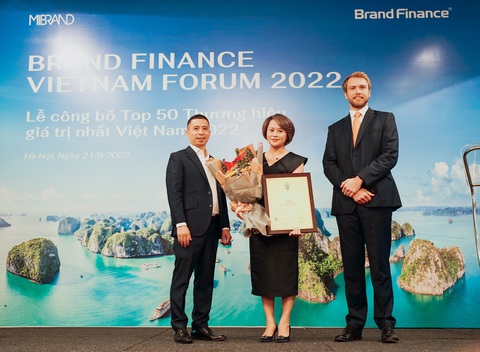 VPBank xếp thứ 11 trong Top 50 thương hiệu giá trị nhất Việt Nam 2022 - Ảnh 1. VPBank xếp thứ 11 trong Top 50 thương hiệu giá trị nhất Việt Nam 2022 - Ảnh 1.
