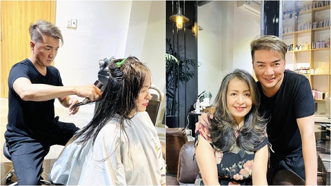 Ảnh vui sao Việt 21-9: Đàm Vĩnh Hưng trổ tài cắt tóc vì nhớ nghề - Ảnh 1. Ảnh vui sao Việt 21-9: Đàm Vĩnh Hưng trổ tài cắt tóc vì nhớ nghề - Ảnh 1.