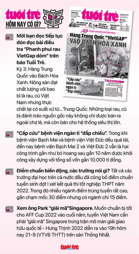 Tin sáng 21-9: Tám vị trí công tác phải định kỳ chuyển đổi; TP.HCM chỉ còn 320 liều vắc xin trẻ em - Ảnh 6. Tin sáng 21-9: Tám vị trí công tác phải định kỳ chuyển đổi; TP.HCM chỉ còn 320 liều vắc xin trẻ em - Ảnh 6.