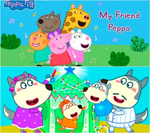 Giới ăn bột Việt hoang mang vì sói Wolfoo và heo Peppa đại chiến - Ảnh 1. Giới ăn bột Việt hoang mang vì sói Wolfoo và heo Peppa đại chiến - Ảnh 1.