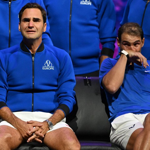 Nadal bật khóc trong ngày Federer giải nghệ - Ảnh 2. Nadal bật khóc trong ngày Federer giải nghệ - Ảnh 2.