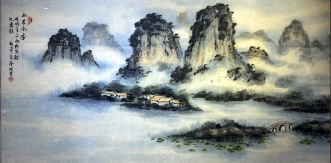 Một đời tranh thủy mặc, tưởng nhớ họa sĩ Trương Hán Minh - Ảnh 2. Một đời tranh thủy mặc, tưởng nhớ họa sĩ Trương Hán Minh - Ảnh 2.