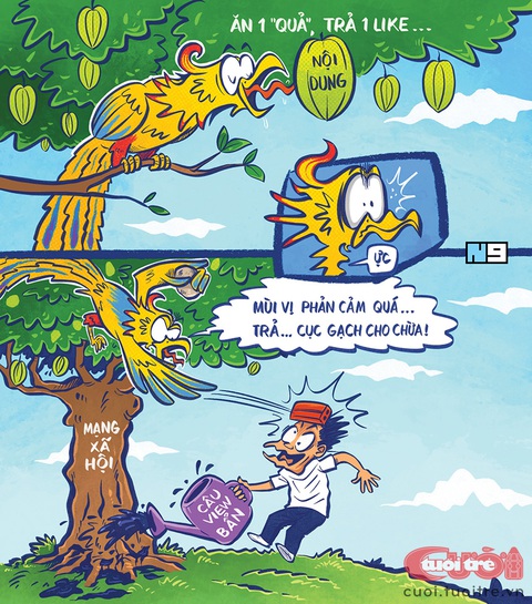 Chim thần ăn khế trên... mạng xã hội - Ảnh 1. Chim thần ăn khế trên... mạng xã hội - Ảnh 1.