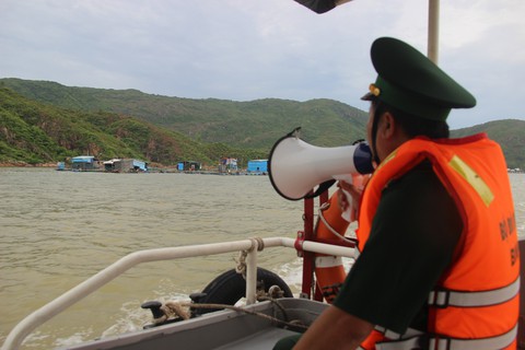 Bộ đội, công an Bình Định khẩn trương giúp dân chống bão Noru - Ảnh 4. Bộ đội, công an Bình Định khẩn trương giúp dân chống bão Noru - Ảnh 4.