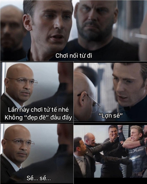 Fan Việt chế ảnh ép siêu anh hùng Captain America chơi nối chữ! - Ảnh 3. Fan Việt chế ảnh ép siêu anh hùng Captain America chơi nối chữ! - Ảnh 3.
