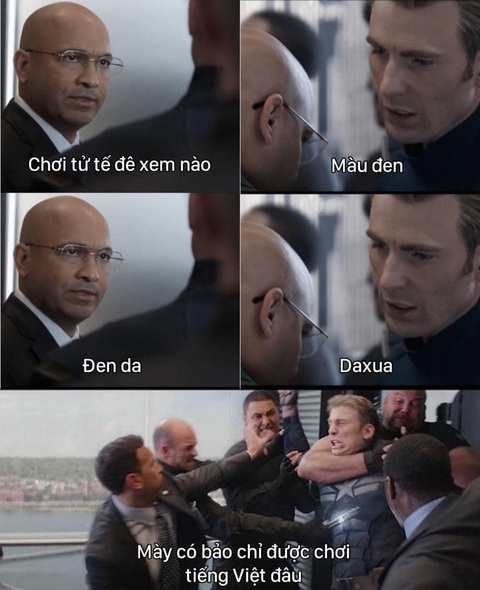 Fan Việt chế ảnh ép siêu anh hùng Captain America chơi nối chữ! - Ảnh 2. Fan Việt chế ảnh ép siêu anh hùng Captain America chơi nối chữ! - Ảnh 2.