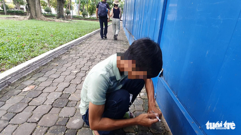 Phóng sự: Bãi chích ma túy thoải mái ở công viên 23-9 giữa trung tâm thành phố - Ảnh 13. Phóng sự: Bãi chích ma túy thoải mái ở công viên 23-9 giữa trung tâm thành phố - Ảnh 13.