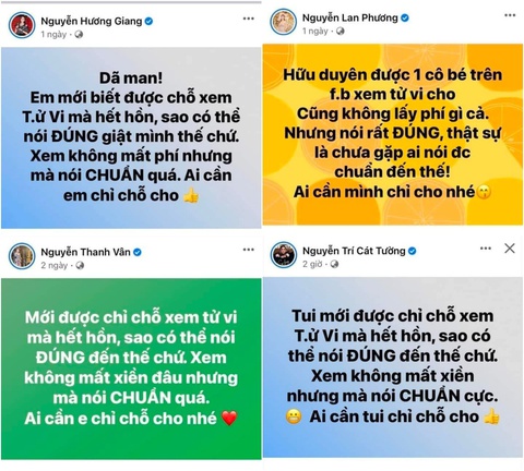 Bất ngờ giới thiệu xem bói miễn phí, sao Việt bị nghi xài chiêu ‘lùa gà’? - Ảnh 2. Bất ngờ giới thiệu xem bói miễn phí, sao Việt bị nghi xài chiêu ‘lùa gà’? - Ảnh 2.