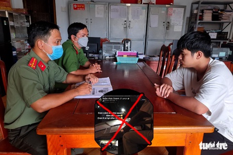 Đăng tin sai sự thật, thanh niên thừa nhận không có chuyện lì xì cảnh sát 3,6 triệu đồng - Ảnh 1. Đăng tin sai sự thật, thanh niên thừa nhận không có chuyện lì xì cảnh sát 3,6 triệu đồng - Ảnh 1.