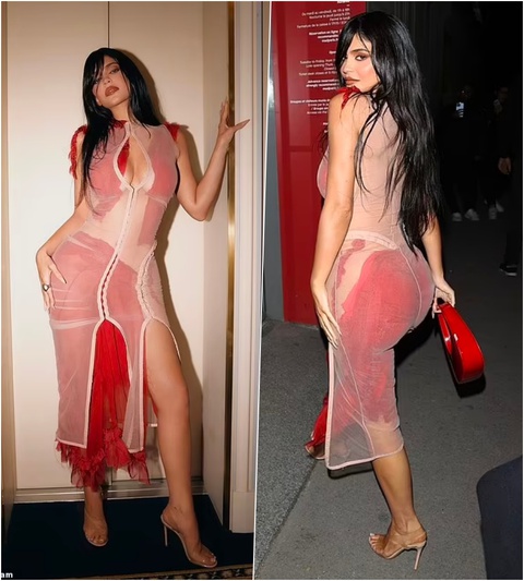 Kylie Jenner gây sốt với chiếc váy rách rưới như cái bang - Ảnh 2. Kylie Jenner gây sốt với chiếc váy rách rưới như cái bang - Ảnh 2.