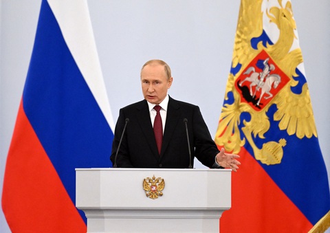 Ông Putin chủ trì lễ sáp nhập 4 vùng Ukraine, hứa hết sức bảo vệ lãnh thổ - Ảnh 1. Ông Putin chủ trì lễ sáp nhập 4 vùng Ukraine, hứa hết sức bảo vệ lãnh thổ - Ảnh 1.