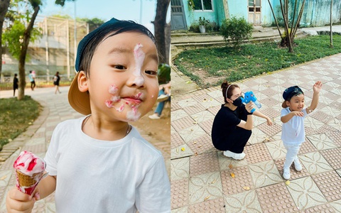Ảnh vui sao Việt 4-9: Con trai Hòa Minzy vui nhộn - Ảnh 1. Ảnh vui sao Việt 4-9: Con trai Hòa Minzy vui nhộn - Ảnh 1.