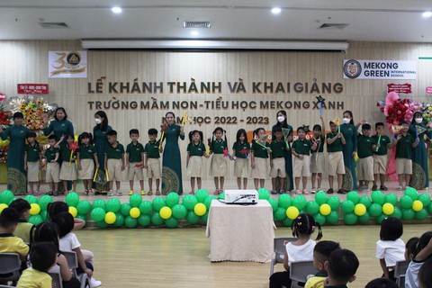 Khánh thành trường học chuẩn quốc tế Mekong Xanh - Ảnh 1. Khánh thành trường học chuẩn quốc tế Mekong Xanh - Ảnh 1.