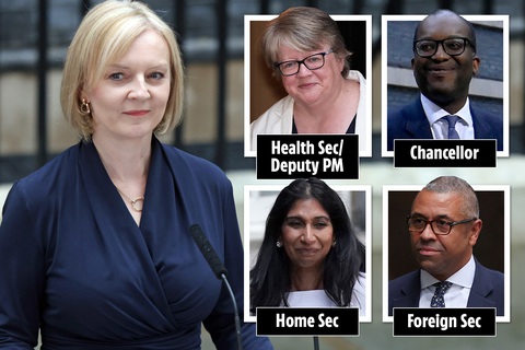 Nội các đặc biệt của Thủ tướng Liz Truss: 4 vị trí hàng đầu không phải là đàn ông da trắng - Ảnh 1. Nội các đặc biệt của Thủ tướng Liz Truss: 4 vị trí hàng đầu không phải là đàn ông da trắng - Ảnh 1.