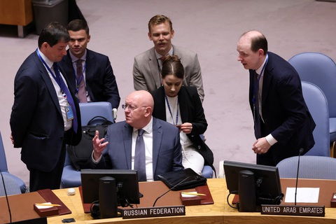 Nga, Ukraine đấu khẩu tại Liên Hiệp Quốc về Nhà máy điện hạt nhân Zaporizhzhia - Ảnh 1. Nga, Ukraine đấu khẩu tại Liên Hiệp Quốc về Nhà máy điện hạt nhân Zaporizhzhia - Ảnh 1.