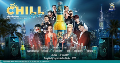 Bật nắp chai Bia Saigon Chill, tìm cơ hội tham gia The Chill Fest - Ảnh 1. Bật nắp chai Bia Saigon Chill, tìm cơ hội tham gia The Chill Fest - Ảnh 1.