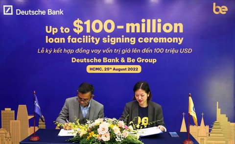Be Group nhận khoản hỗ trợ tài chính lên đến 100 triệu USD từ Deutsche Bank - Ảnh 1. Be Group nhận khoản hỗ trợ tài chính lên đến 100 triệu USD từ Deutsche Bank - Ảnh 1.