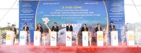 Khởi công 12 dự án thành phần xây dựng cao tốc Bắc - Nam phía Đông - Ảnh 5. Khởi công 12 dự án thành phần xây dựng cao tốc Bắc - Nam phía Đông - Ảnh 5.