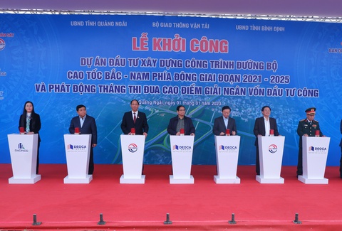 Khởi công 12 dự án thành phần xây dựng cao tốc Bắc - Nam phía Đông - Ảnh 2. Khởi công 12 dự án thành phần xây dựng cao tốc Bắc - Nam phía Đông - Ảnh 2.
