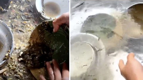 Độc lạ Trung Quốc: Lấy cám heo rửa chén thay vì xà phòng! - Ảnh 1. Độc lạ Trung Quốc: Lấy cám heo rửa chén thay vì xà phòng! - Ảnh 1.