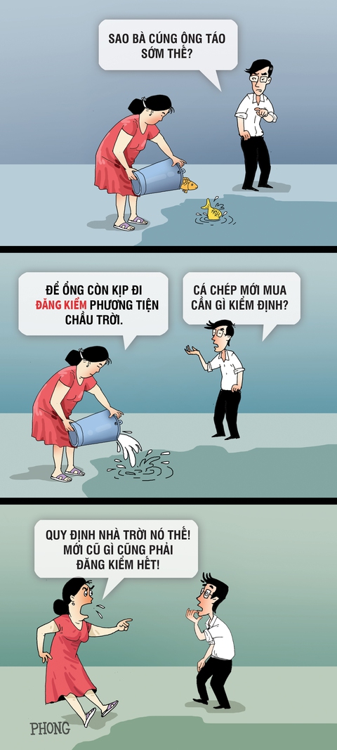 Ông Táo chầu trời sớm vì vướng đăng kiểm - Ảnh 1. Ông Táo chầu trời sớm vì vướng đăng kiểm - Ảnh 1.