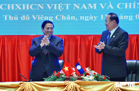 Chuyến thăm của Thủ tướng Phạm Minh Chính tạo xung lực mới cho quan hệ Việt - Lào - Ảnh 1. Chuyến thăm của Thủ tướng Phạm Minh Chính tạo xung lực mới cho quan hệ Việt - Lào - Ảnh 1.