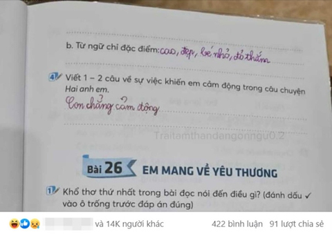 Học sinh quá thật thà khiến cô giáo ‘cạn lời’ - Ảnh 1. Học sinh quá thật thà khiến cô giáo ‘cạn lời’ - Ảnh 1.