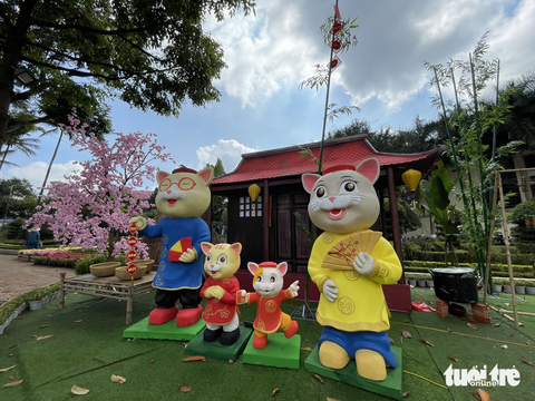 Khắp nơi tạo hình linh vật mèo chào xuân Quý Mão - Ảnh 5. Khắp nơi tạo hình linh vật mèo chào xuân Quý Mão - Ảnh 5.