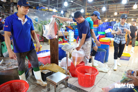 Người dân dậy từ sáng sớm chèo ghe ra sông thả cá chép đưa ông Công, ông Táo về trời - Ảnh 5. Người dân dậy từ sáng sớm chèo ghe ra sông thả cá chép đưa ông Công, ông Táo về trời - Ảnh 5.