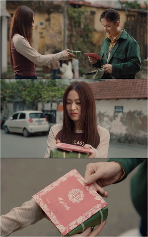 Hoàng Thùy Linh tặng bánh chưng Tết cho crush để nhận cái kết bất ngờ - Ảnh 5. Hoàng Thùy Linh tặng bánh chưng Tết cho crush để nhận cái kết bất ngờ - Ảnh 5.