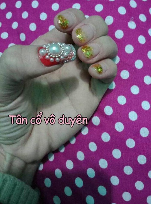 Top 5 bộ nail bá cháy bò chét khiến chị em vừa cười vừa đón Tết - Ảnh 2. Top 5 bộ nail bá cháy bò chét khiến chị em vừa cười vừa đón Tết - Ảnh 2.