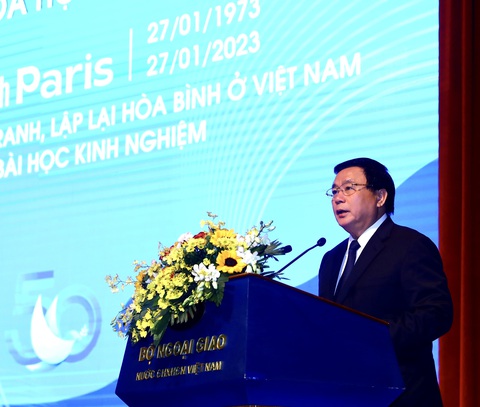 50 năm Hiệp định Paris: Minh chứng cho khát vọng hòa bình - Ảnh 1. 50 năm Hiệp định Paris: Minh chứng cho khát vọng hòa bình - Ảnh 1.