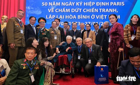Bà Nguyễn Thị Bình: Hiệp định Paris là thắng lợi quân sự, chính trị và ngoại giao - Ảnh 4. Bà Nguyễn Thị Bình: Hiệp định Paris là thắng lợi quân sự, chính trị và ngoại giao - Ảnh 4.