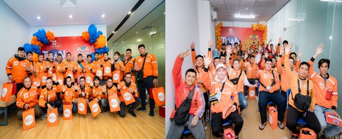 Hàng trăm giỏ quà trao tay đội ngũ tài xế trong dịp Tết Nguyên Đán - Ảnh 3. Hàng trăm giỏ quà trao tay đội ngũ tài xế trong dịp Tết Nguyên Đán - Ảnh 3.