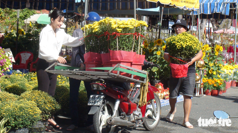 Chợ hoa miền Tây: Người người chở mùa xuân dịp Tết - Ảnh 5. Chợ hoa miền Tây: Người người chở mùa xuân dịp Tết - Ảnh 5.