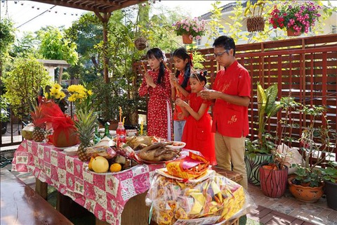 Đậm đà hương vị Tết ở một gia đình Thái - Việt - Ảnh 4. Đậm đà hương vị Tết ở một gia đình Thái - Việt - Ảnh 4.